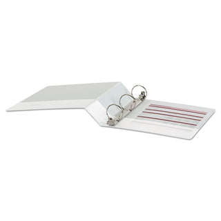 Economy Round Ring View Binder, 3 Rings, 2" Capacity, 11 x 8.5, White
