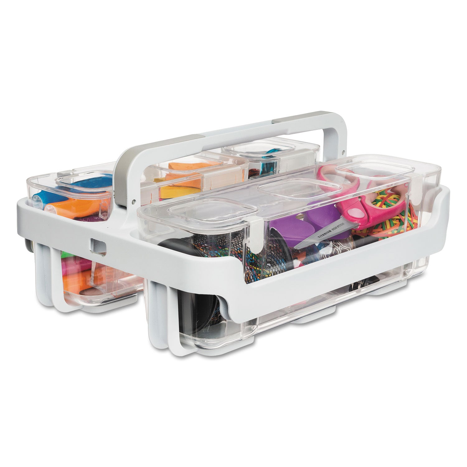 stackable-caddy-organizer-with-s-m-and-l-containers-plastic-105-x-14-x-65-white-caddy-clear-containers_def29003 - 4