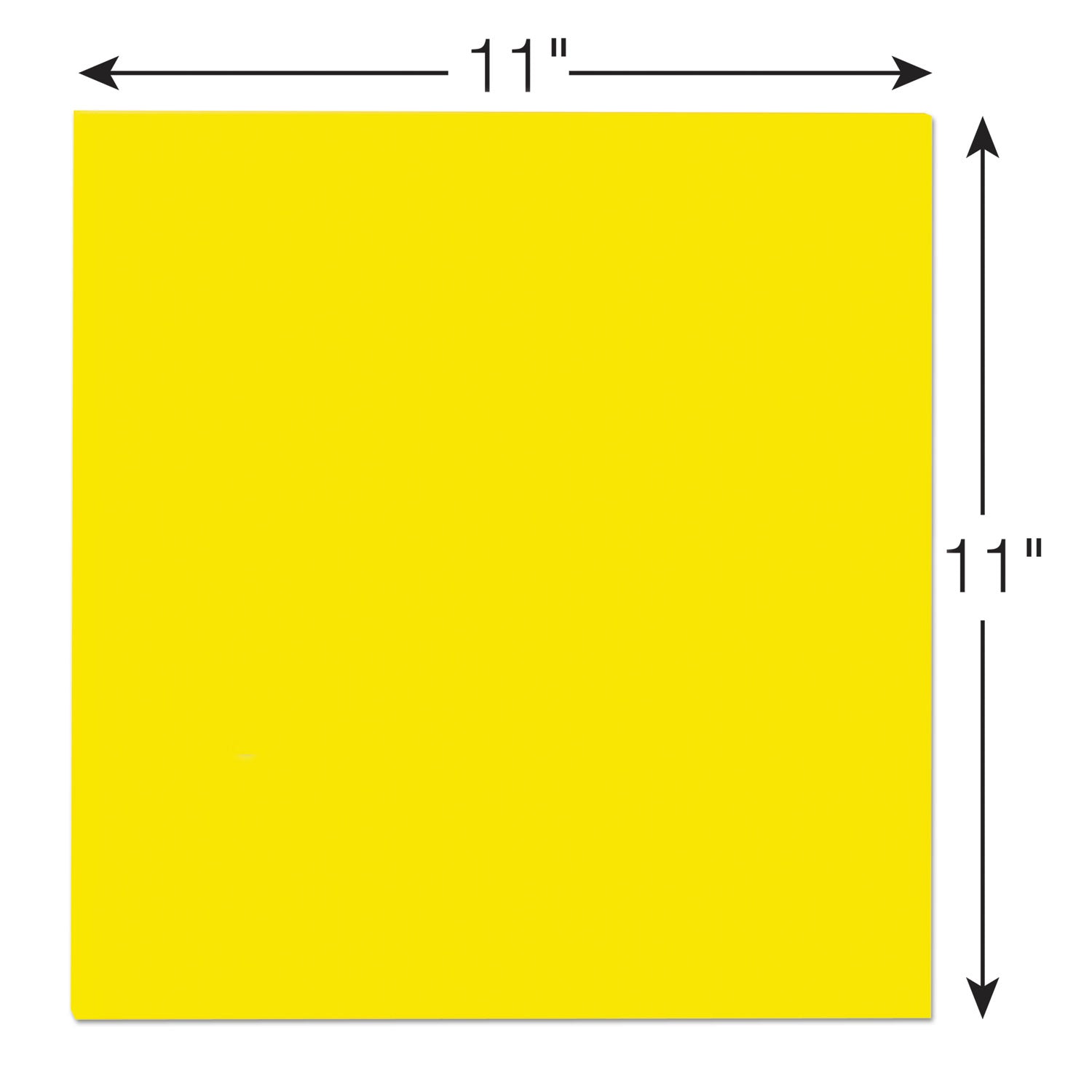 Big Notes, Unruled, 11 x 11, Yellow, 30 Sheets