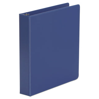 Economy Non-View Round Ring Binder, 3 Rings, 1.5" Capacity, 11 x 8.5, Royal Blue - 
