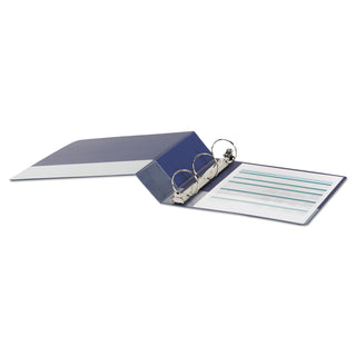 Economy Non-View Round Ring Binder, 3 Rings, 2" Capacity, 11 x 8.5, Royal Blue - 