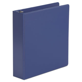Economy Non-View Round Ring Binder, 3 Rings, 2" Capacity, 11 x 8.5, Royal Blue - 