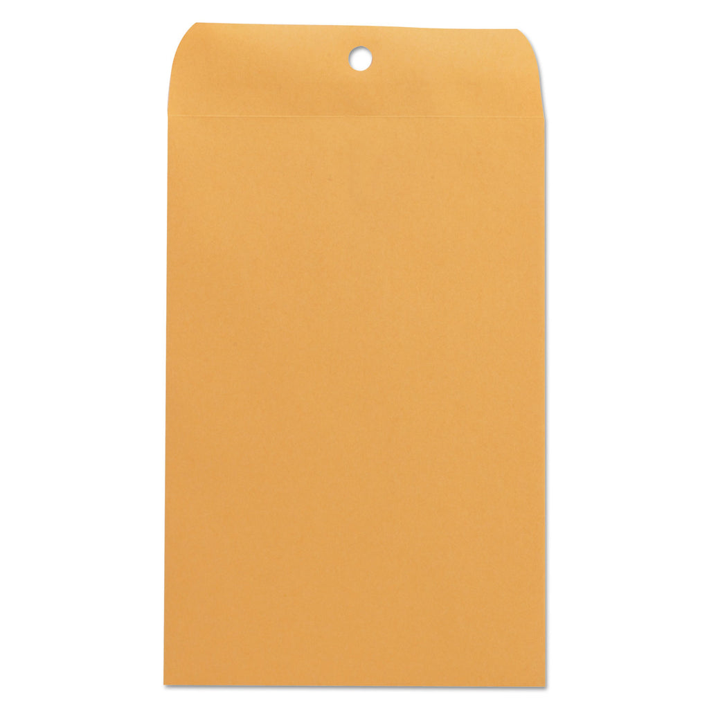 Kraft Clasp Envelope, #55, Square Flap, Clasp/Gummed Closure, 6 x 9, Brown Kraft, 100/Box - 