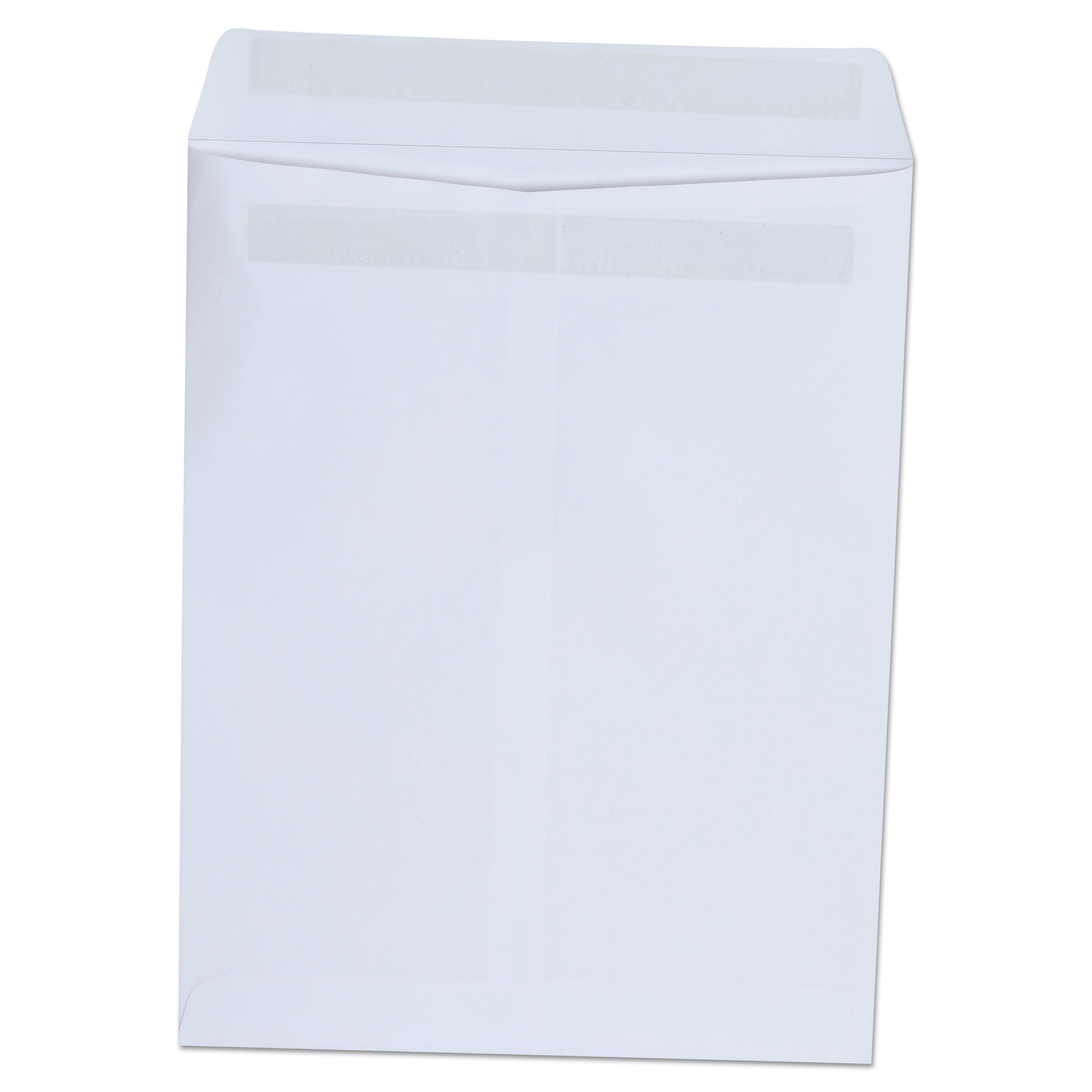 Self-Stick Open End Catalog Envelope, #10 1/2, Square Flap, Self-Adhesive Closure, 9 x 12, White, 100/Box - 