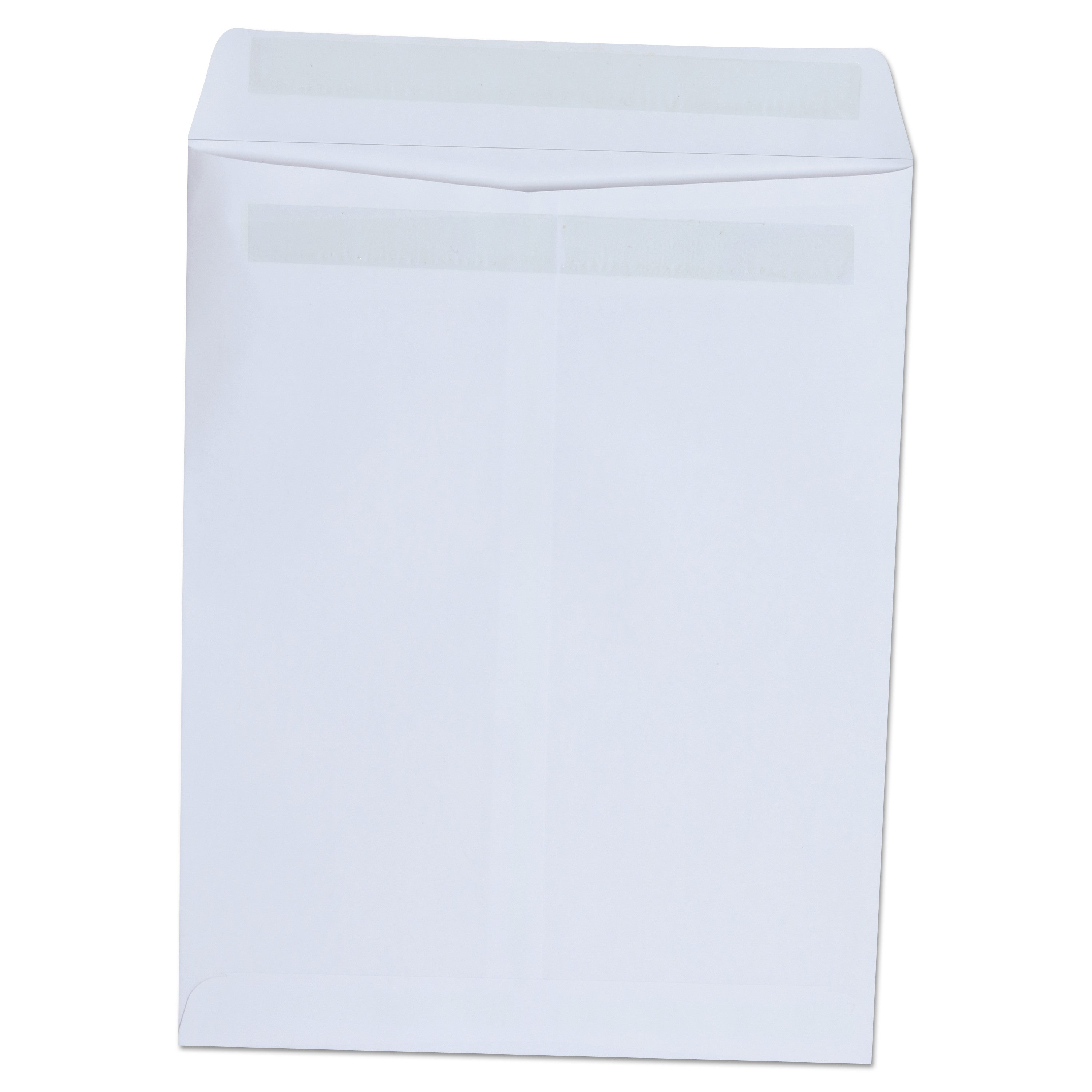 Self-Stick Open End Catalog Envelope, #10 1/2, Square Flap, Self-Adhesive Closure, 9 x 12, White, 100/Box - 