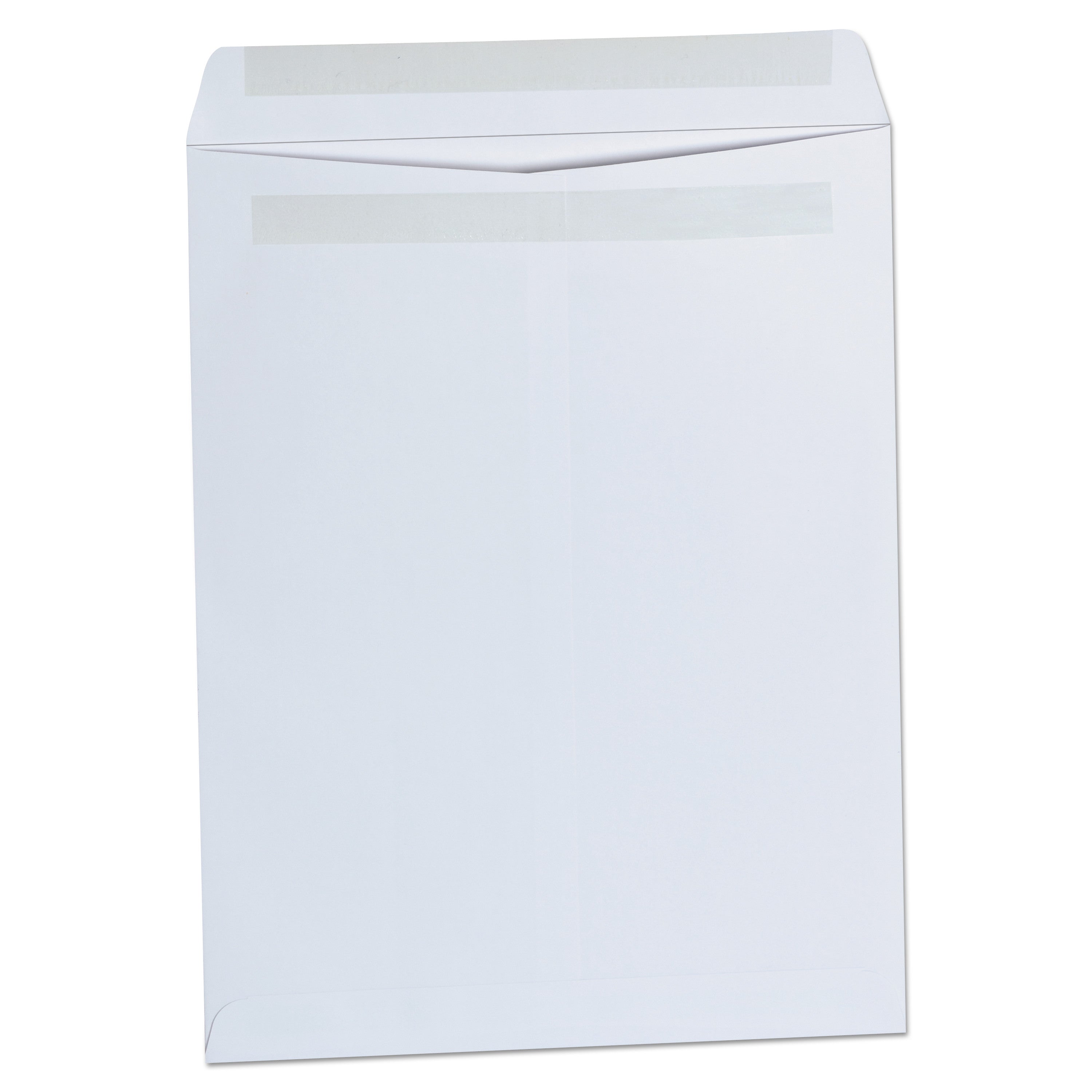 Self-Stick Open End Catalog Envelope, #13 1/2, Square Flap, Self-Adhesive Closure, 10 x 13, White, 100/Box - 