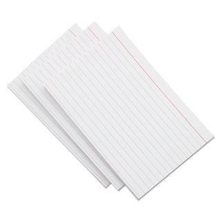 Ruled Index Cards, 3 x 5, White, 500/Pack - 5