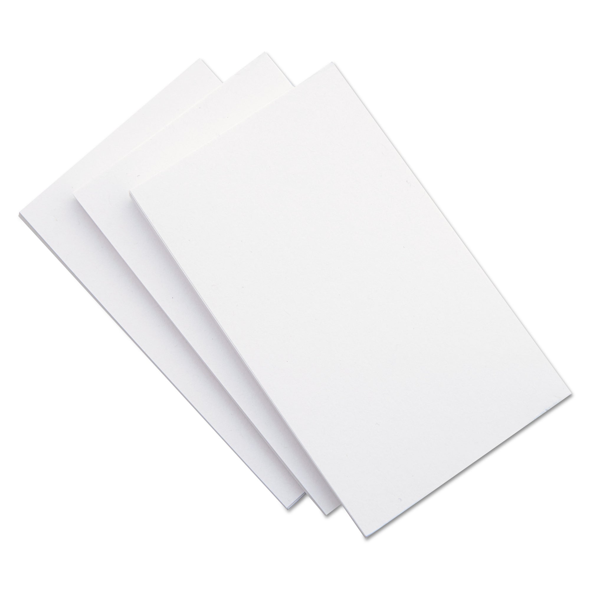 Unruled Index Cards, 5 x 8, White, 500/Pack - 