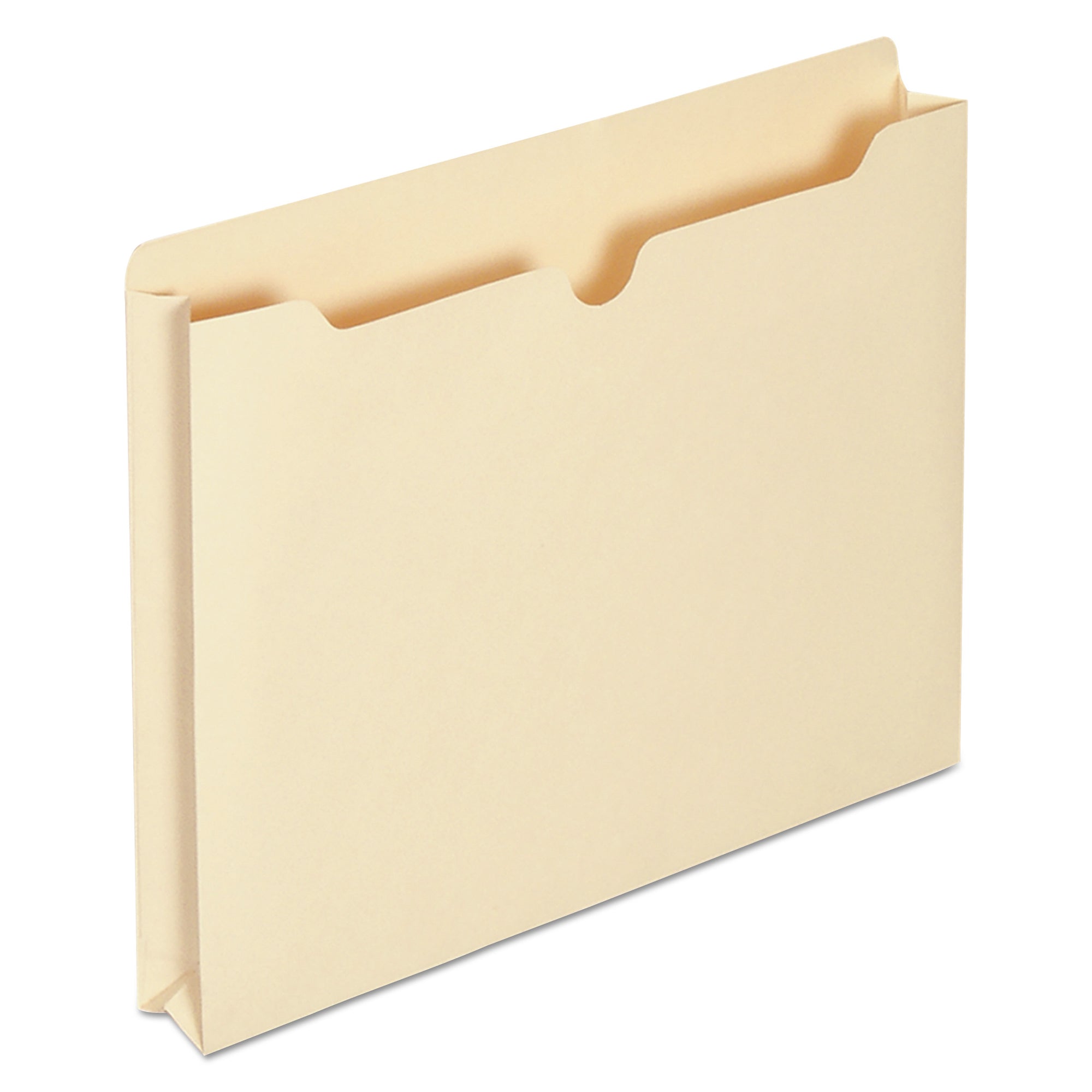 Economical Manila File Jackets, Straight Tab, Letter Size, Manila, 50/Box - 
