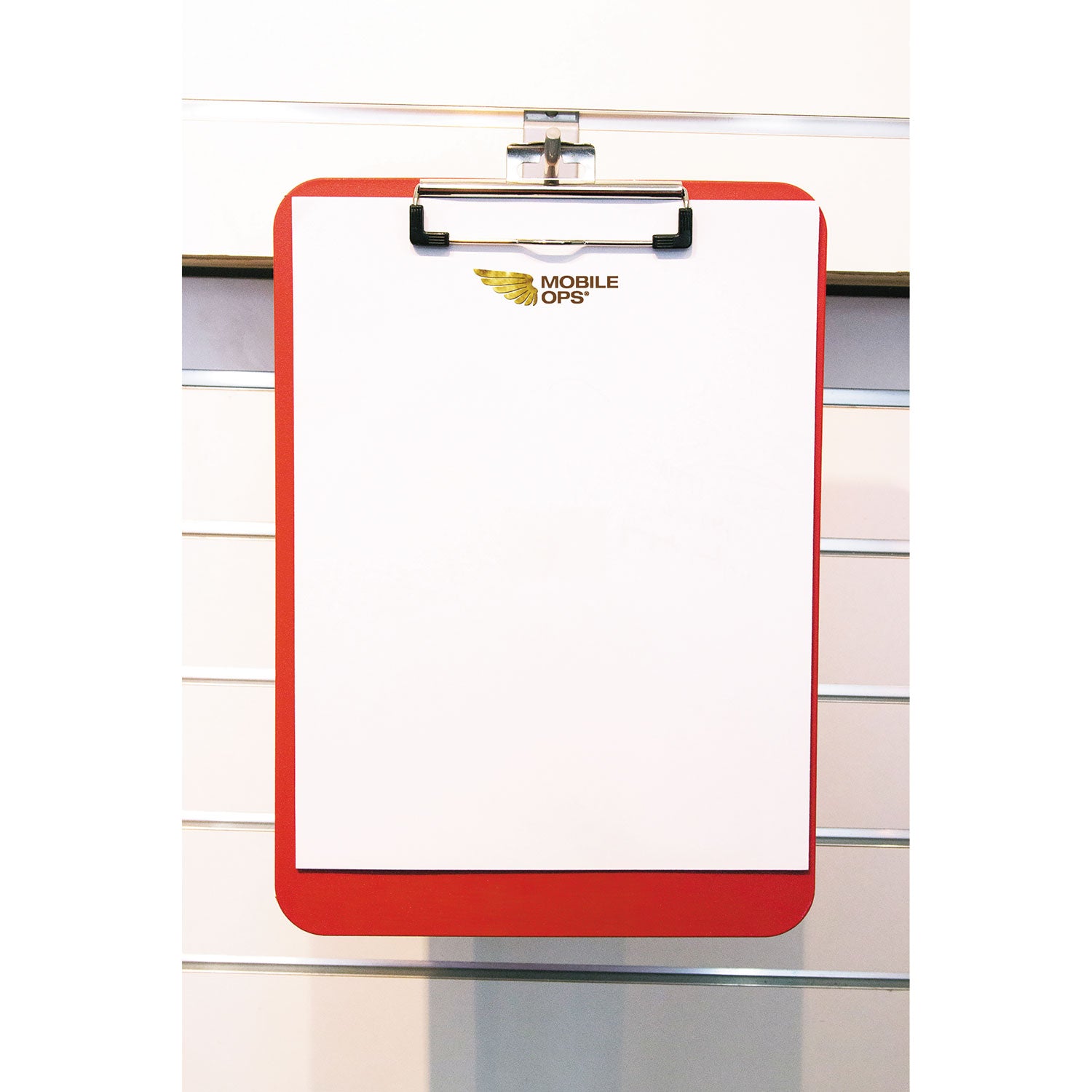 Unbreakable Recycled Clipboard, 0.25" Clip Capacity, Holds 8.5 x 11 Sheets, Red - 