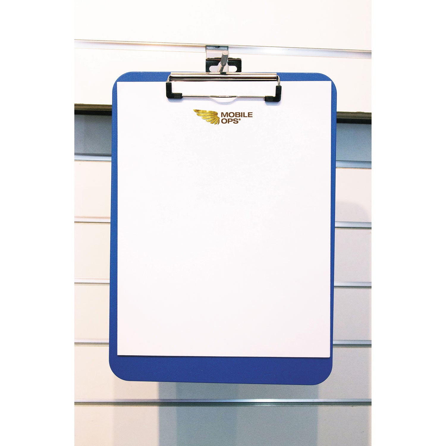 Unbreakable Recycled Clipboard, 0.25" Clip Capacity, Holds 8.5 x 11 Sheets, Blue - 