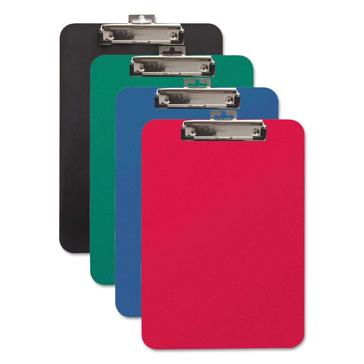 Unbreakable Recycled Clipboard, 0.5" Clip Capacity, Holds 8.5 x 11 Sheets, Black - 