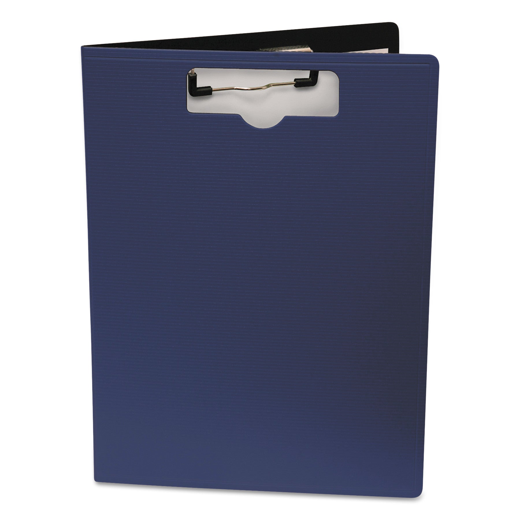 Portfolio Clipboard with Low-Profile Clip, Portrait Orientation, 0.5" Clip Capacity, Holds 8.5 x 11 Sheets, Blue - 