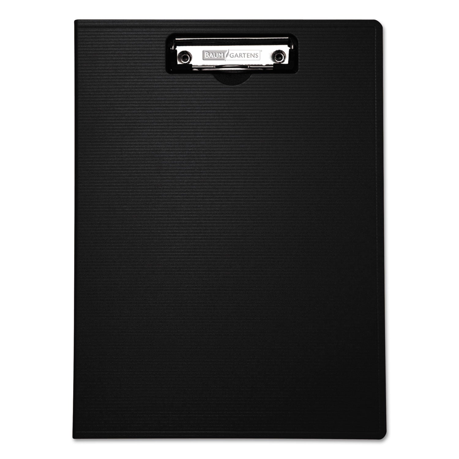 Portfolio Clipboard with Low-Profile Clip, Portrait Orientation, 0.5" Clip Capacity, Holds 8.5 x 11 Sheets, Black