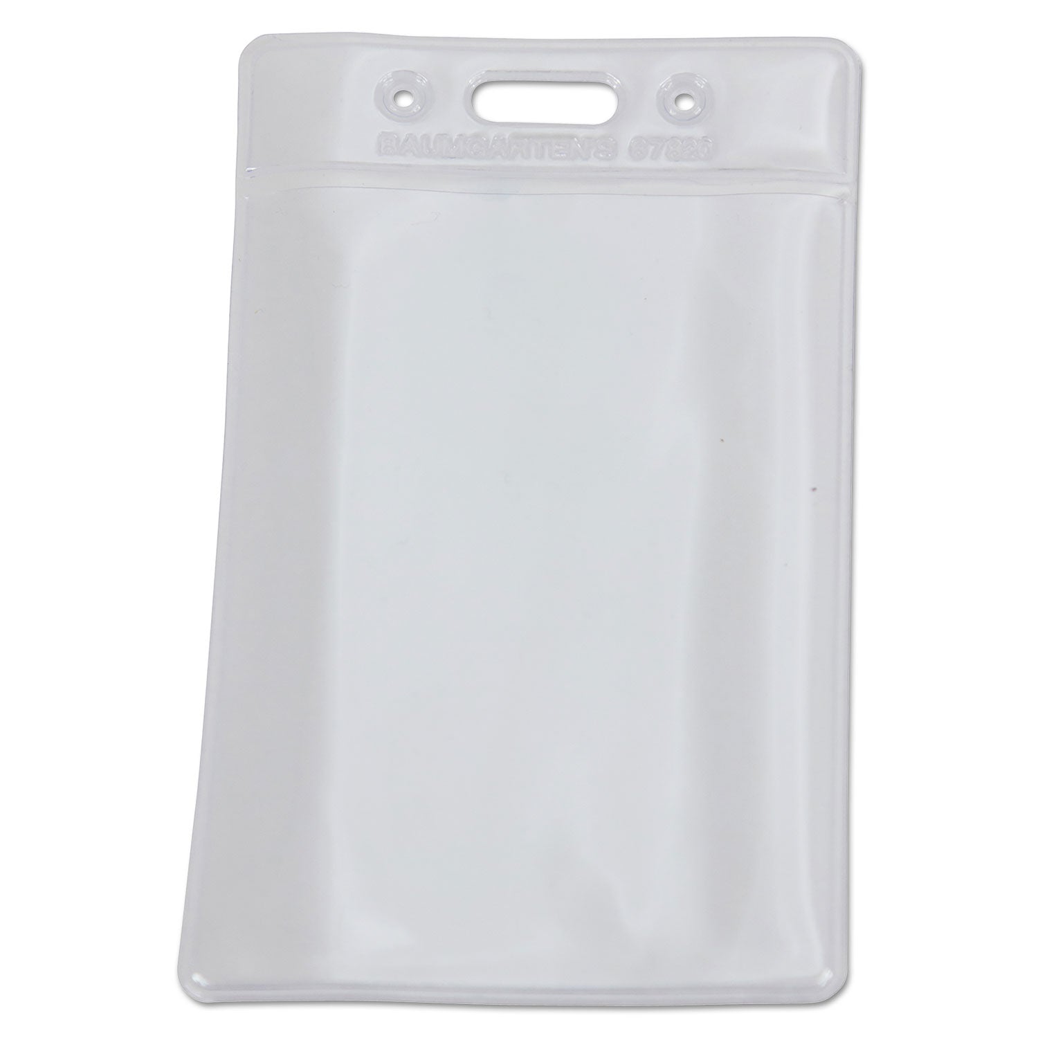 SICURIX Badge Holder, Vertical, 2.75 x 4.13, Clear, 12/Pack - 