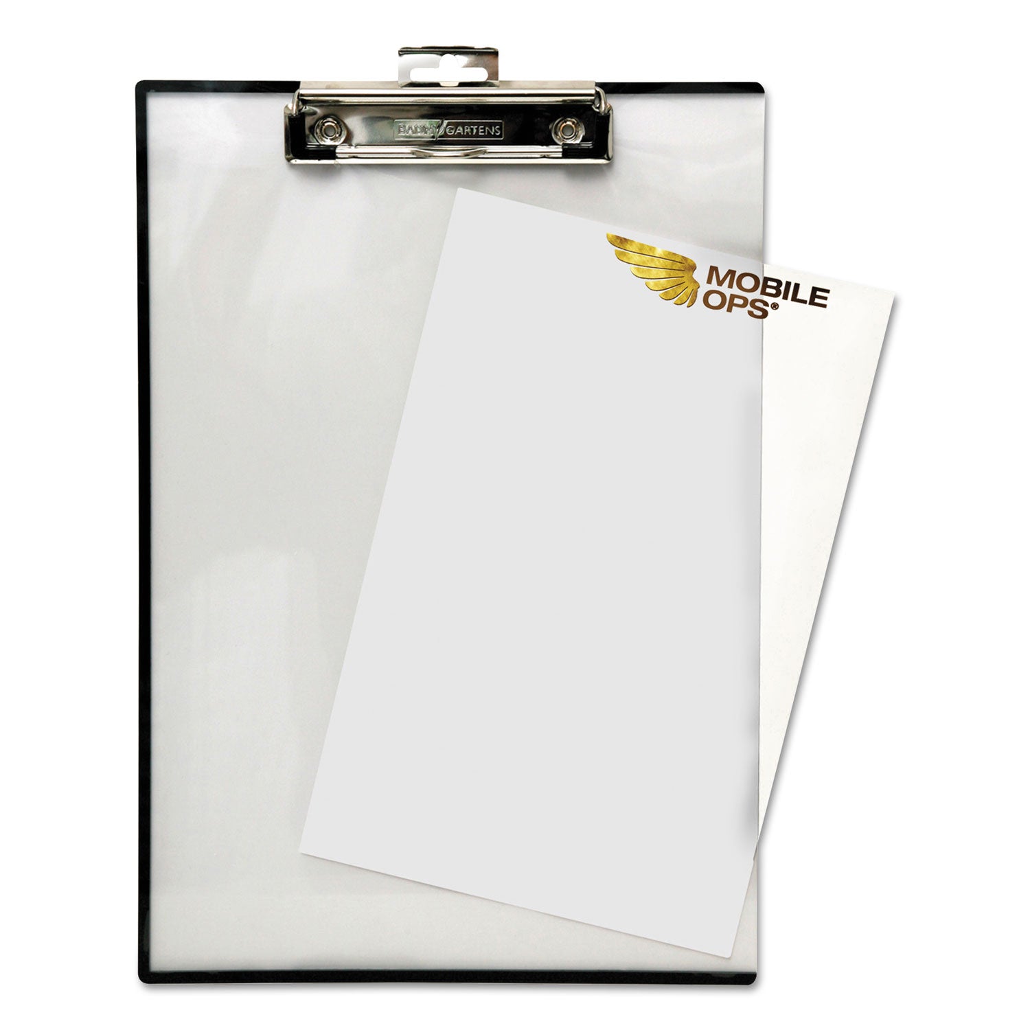 Quick Reference Clipboard, 0.5" Clip Capacity, Holds 8.5 x 11 Sheets, Clear - 