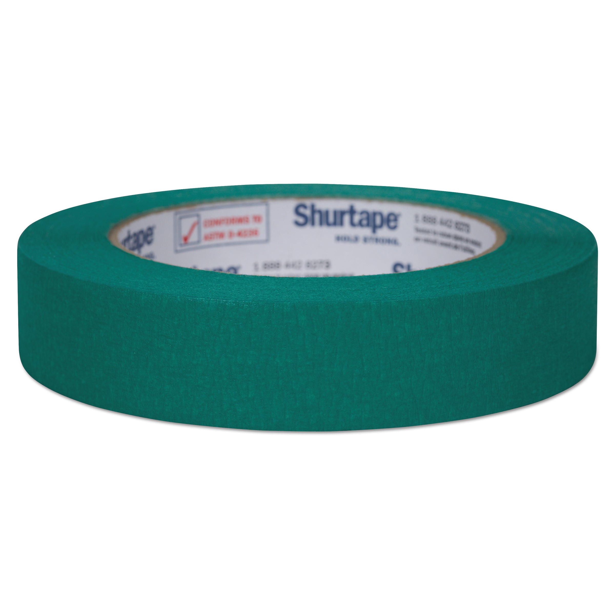 Color Masking Tape, 3" Core, 0.94" x 60 yds, Green - 
