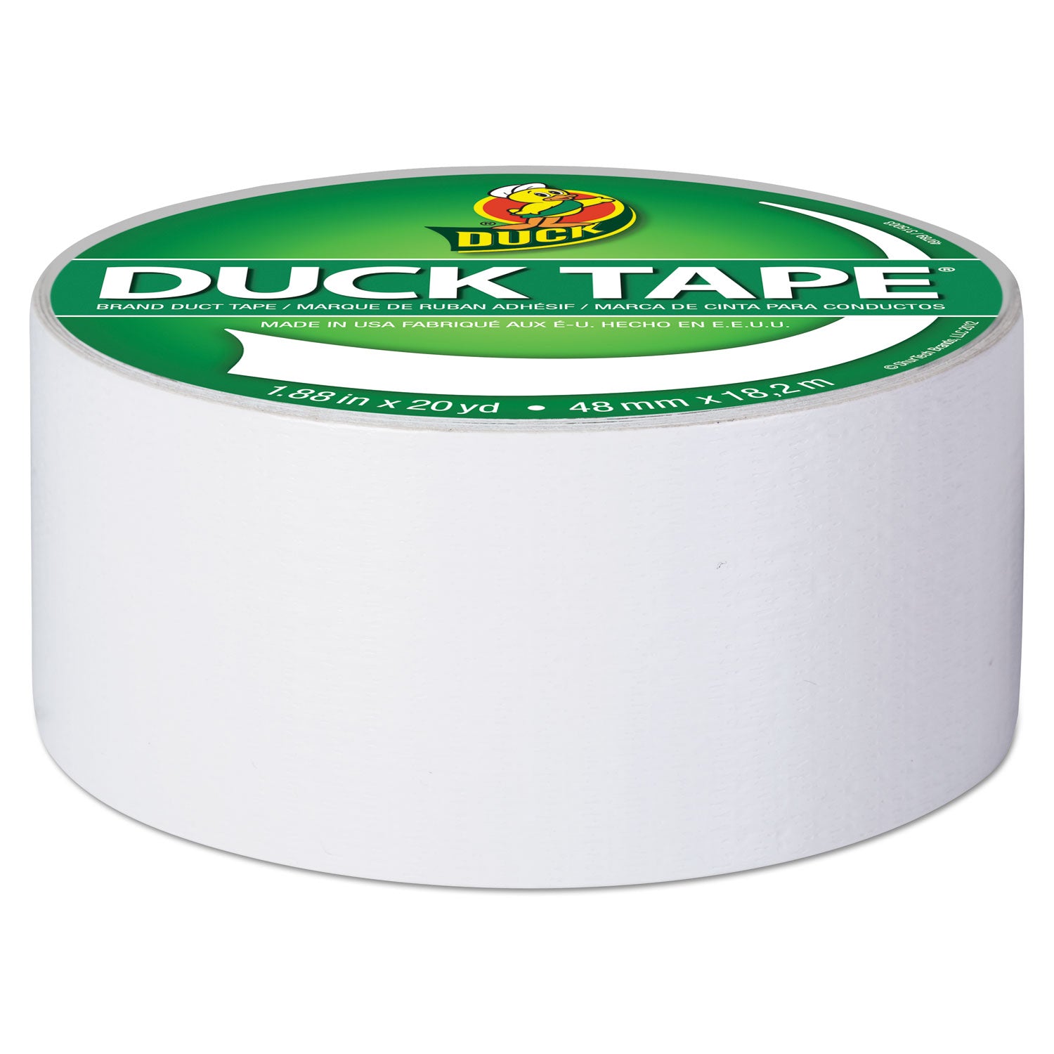 Colored Duct Tape, 3" Core, 1.88" x 20 yds, White - 