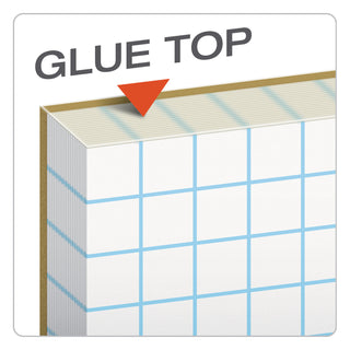Cross Section Pads, Cross-Section Quadrille Rule (8 sq/in, 1 sq/in), 50 White 8.5 x 11 Sheets