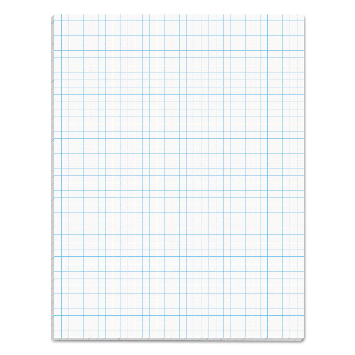 Cross Section Pads, Cross-Section Quadrille Rule (4 sq/in, 1 sq/in), 50 White 8.5 x 11 Sheets