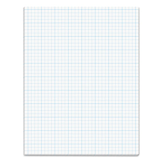 Cross Section Pads, Cross-Section Quadrille Rule (4 sq/in, 1 sq/in), 50 White 8.5 x 11 Sheets