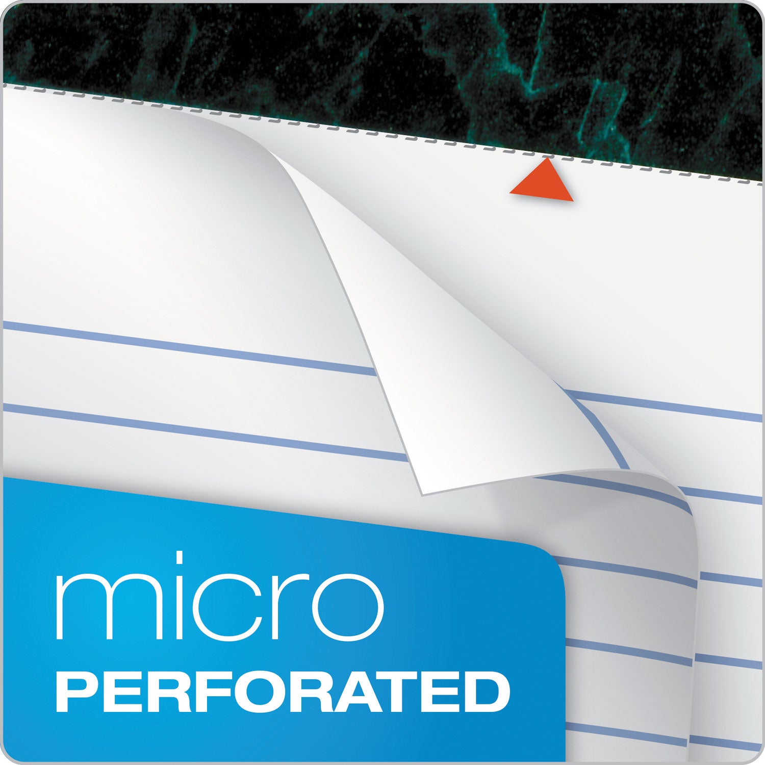 Docket Ruled Perforated Pads, Wide/Legal Rule, 50 White 8.5 x 11.75 Sheets, 12/Pack