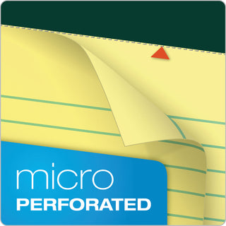 Double Docket Ruled Pads, Narrow Rule, 100 Canary-Yellow 8.5 x 11.75 Sheets, 6/Pack