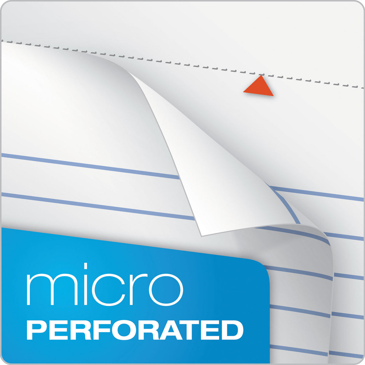 Docket Ruled Wirebound Pad with Cover, Wide/Legal Rule, Blue Cover, 70 White 8.5 x 11.75 Sheets - 