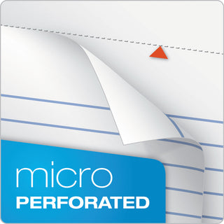 Docket Ruled Wirebound Pad with Cover, Wide/Legal Rule, Blue Cover, 70 White 8.5 x 11.75 Sheets - 