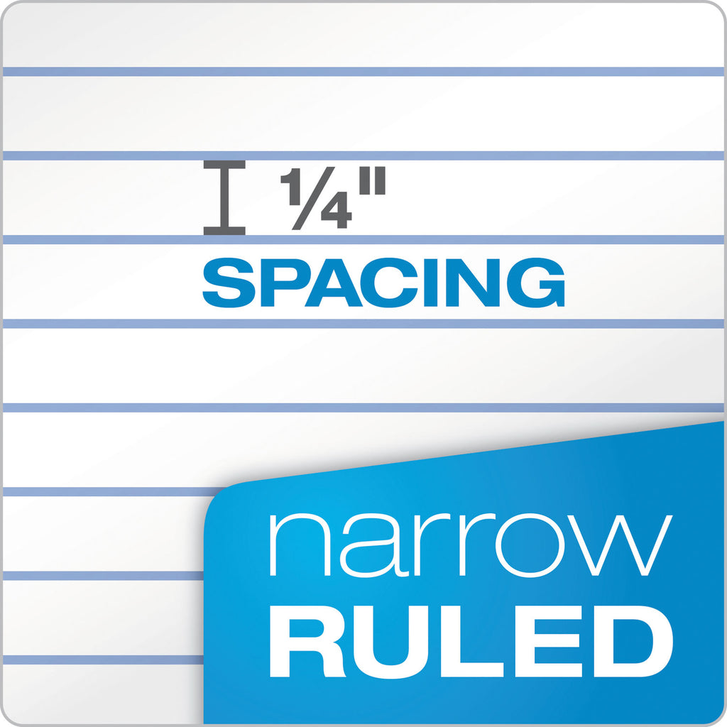 Double Sheet Pads, Narrow Rule, 100 White 8.5 x 11.75 Sheets - 