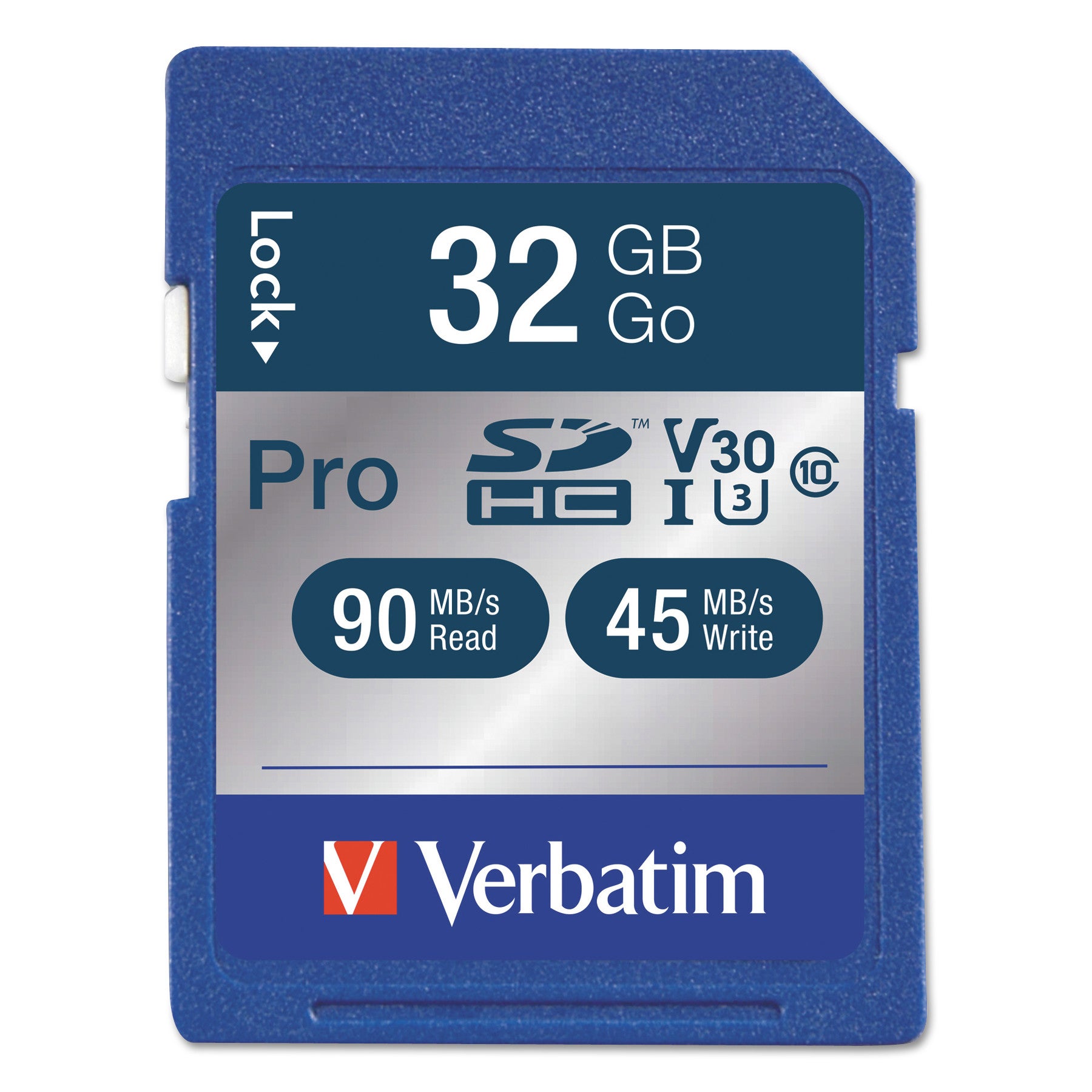 32GB Pro 600X SDHC Memory Card, UHS-I V30 U3 Class 10 - 