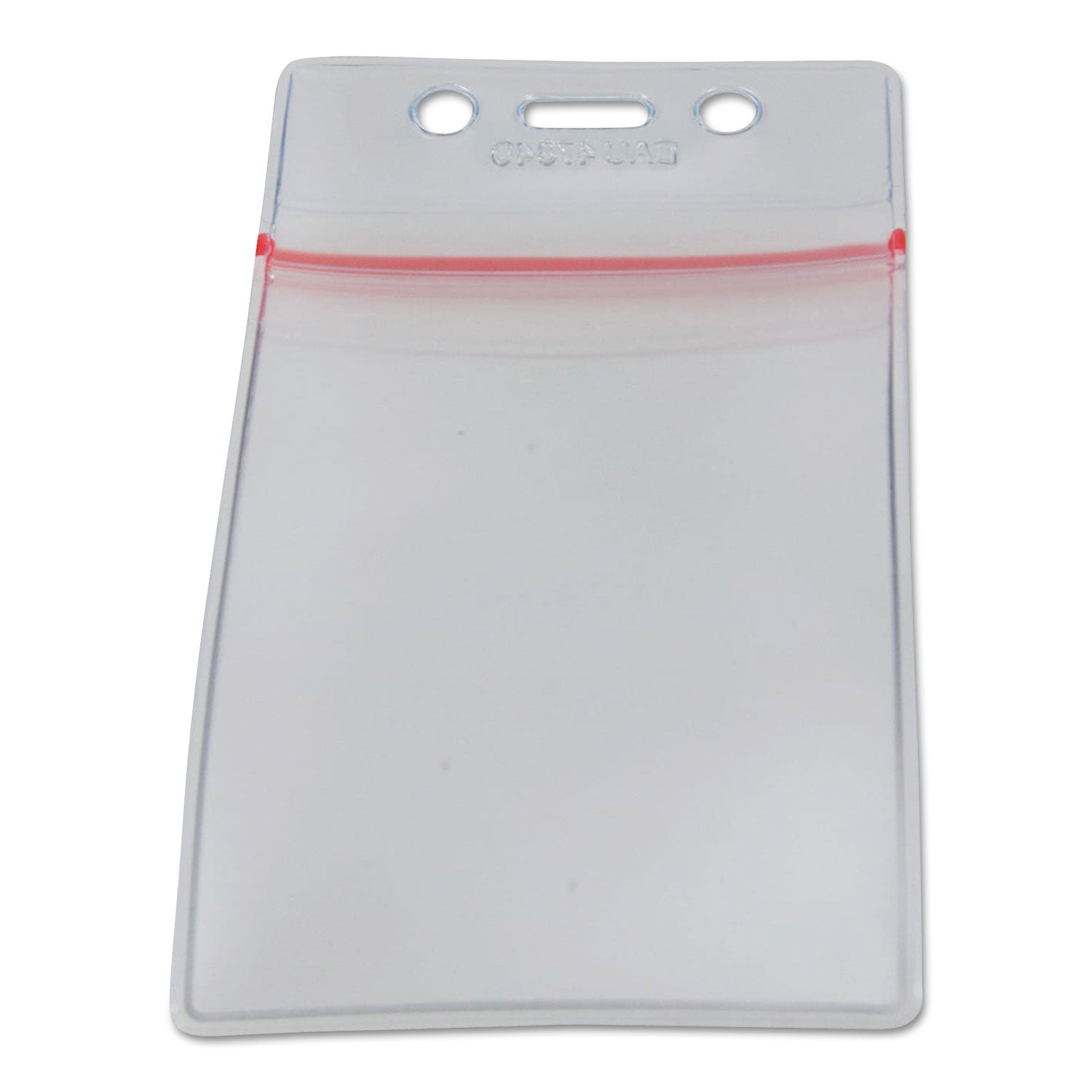 Sealable Cardholder, Vertical, 2.62 x 3.75, Clear, 50/Pack - 