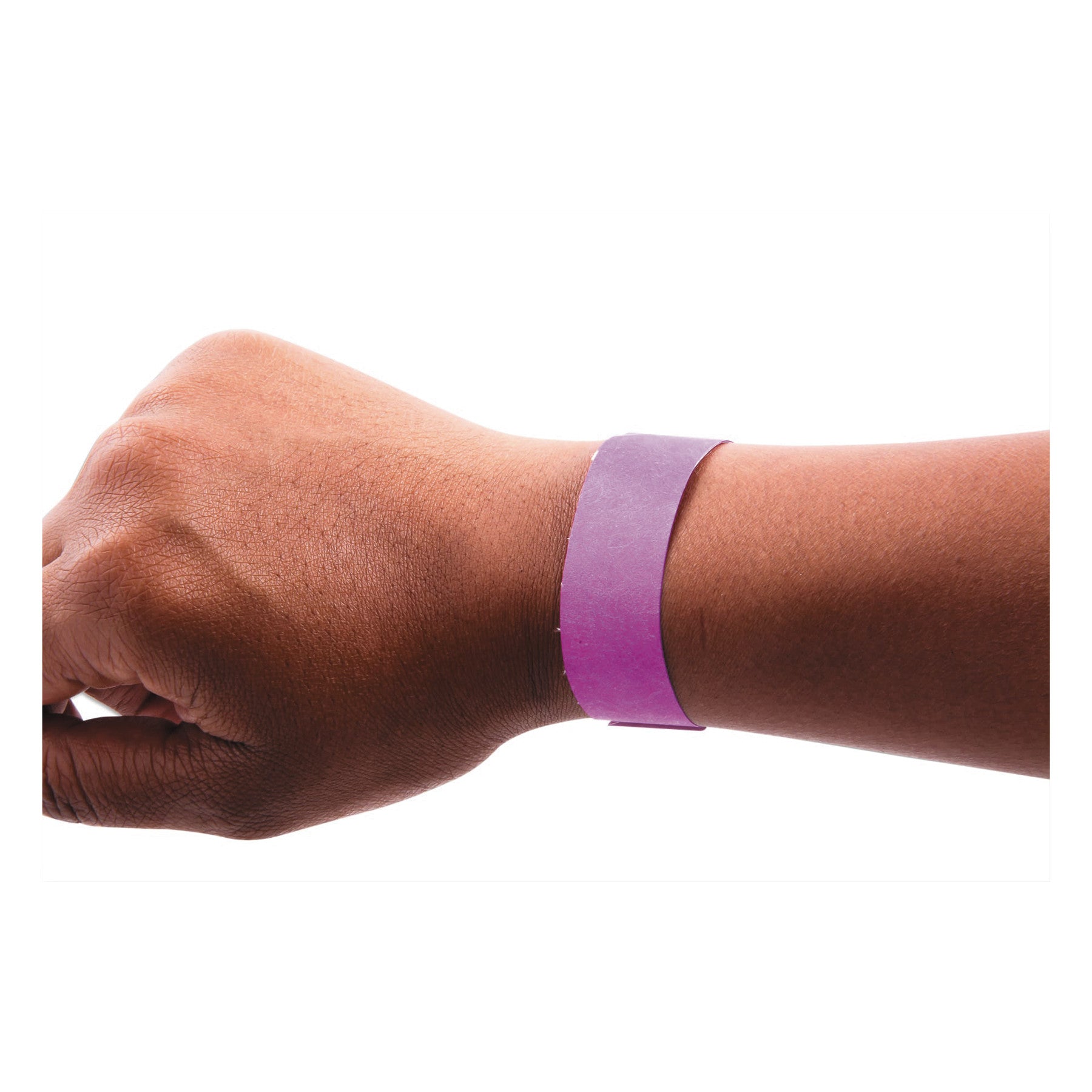 Security Wristbands, Sequentially Numbered, 10" x 0.75", Purple, 100/Pack - 