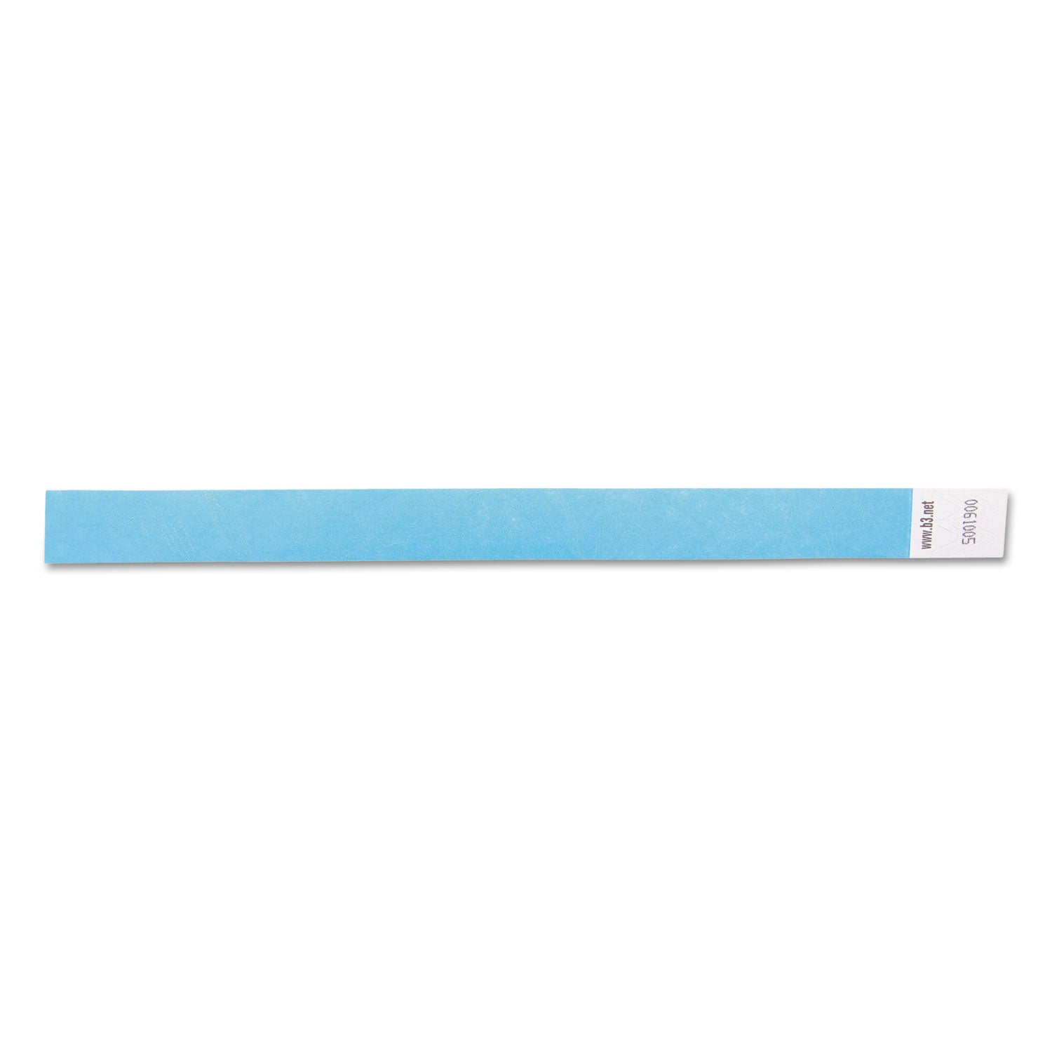 Security Wristbands, Sequentially Numbered, 10" x 0.75", Blue, 100/Pack - 