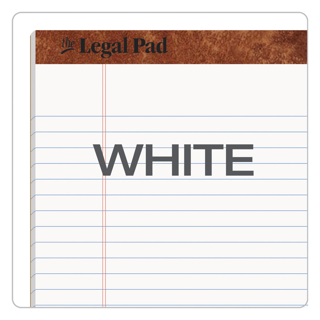 The Legal Pad" Ruled Perforated Pads, Wide/Legal Rule, 50 White 8.5 x 11.75 Sheets