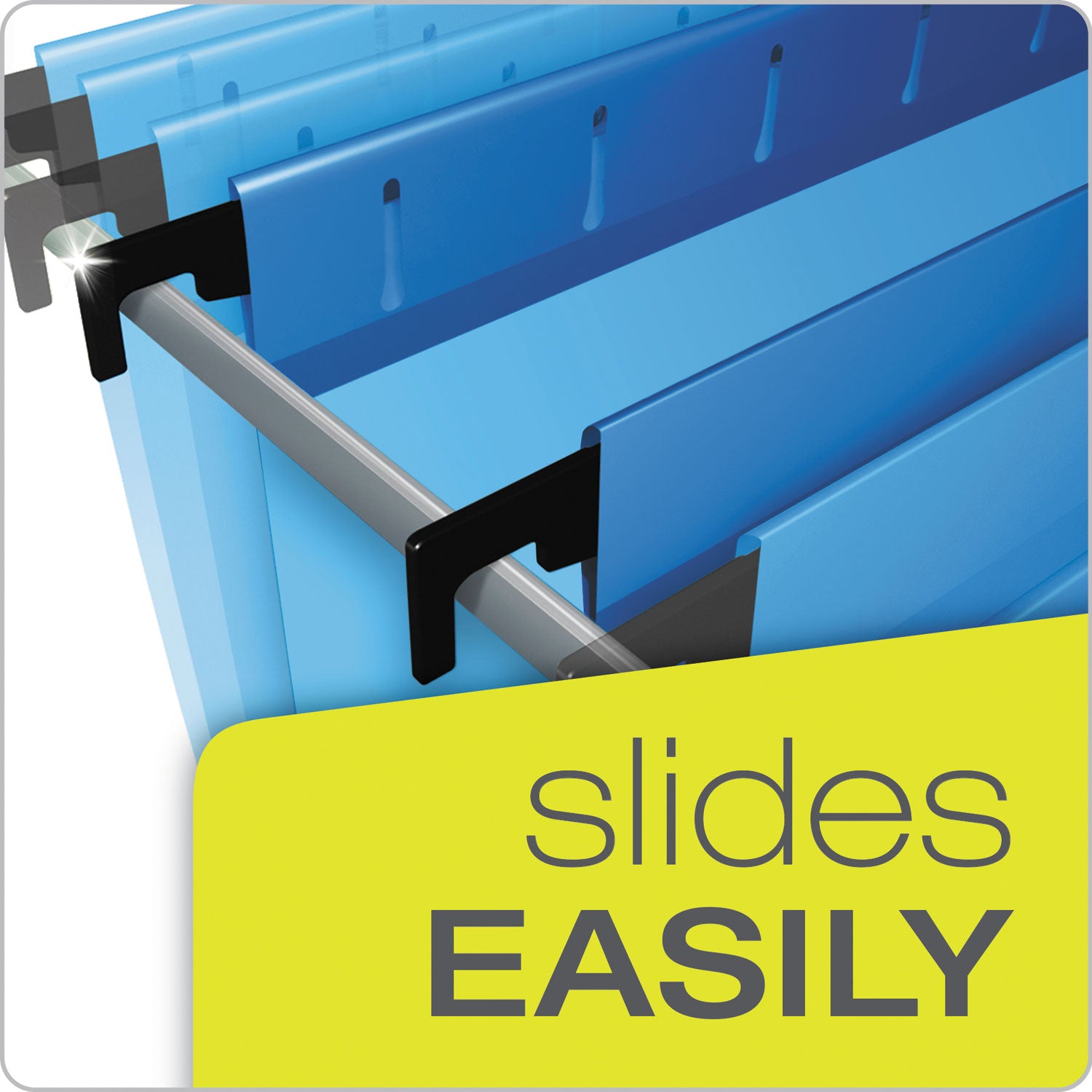 SureHook Hanging Folders, Legal Size, 1/5-Cut Tabs, Assorted Colors, 20/Box