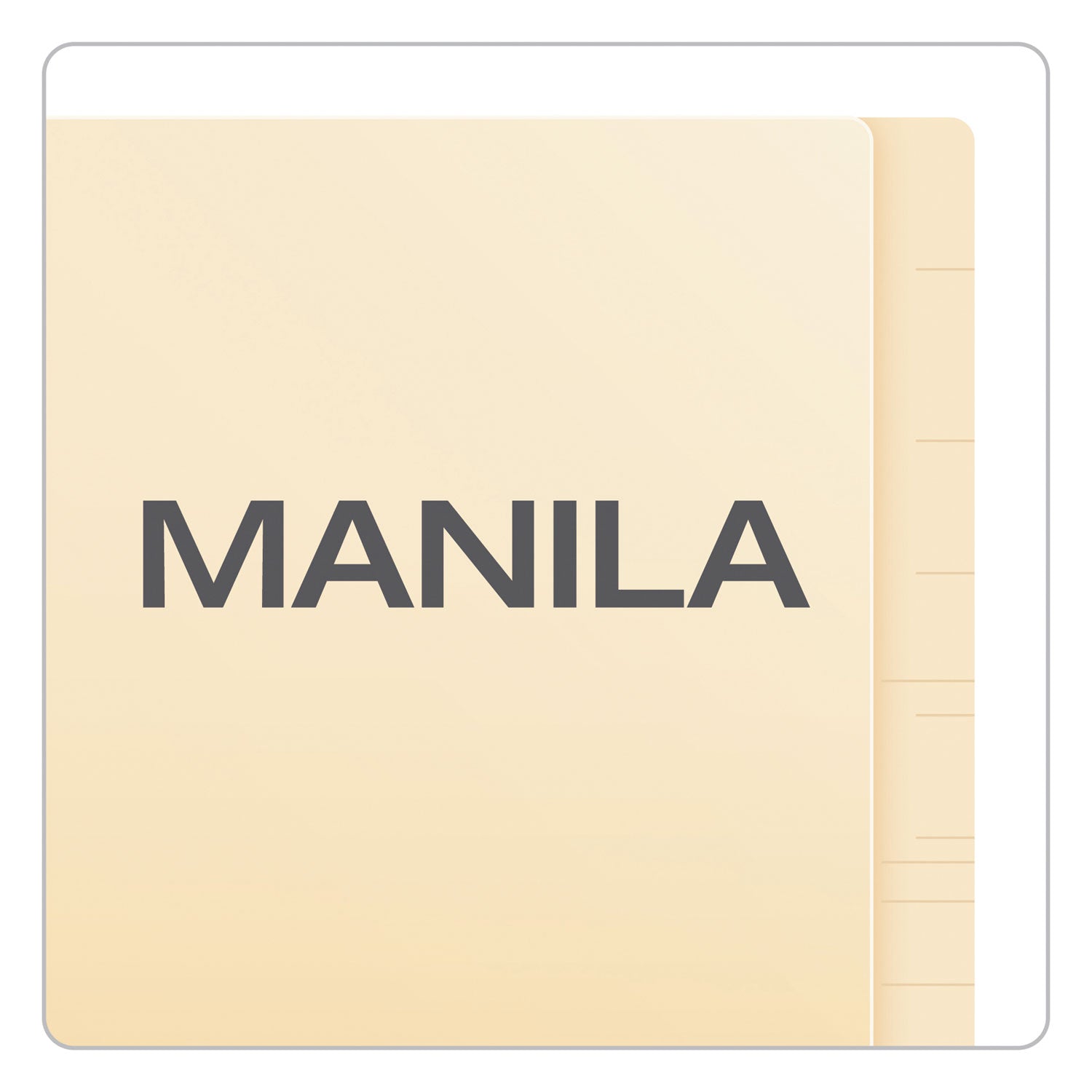 End Tab Expansion Folders, 1 Fastener, Straight Cut Tab, Letter, Manila, 50/Box, Sold as 1 Box, 50 Each per Box - 5