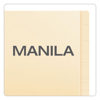 End Tab Expansion Folders, 1 Fastener, Straight Cut Tab, Letter, Manila, 50/Box, Sold as 1 Box, 50 Each per Box - 5
