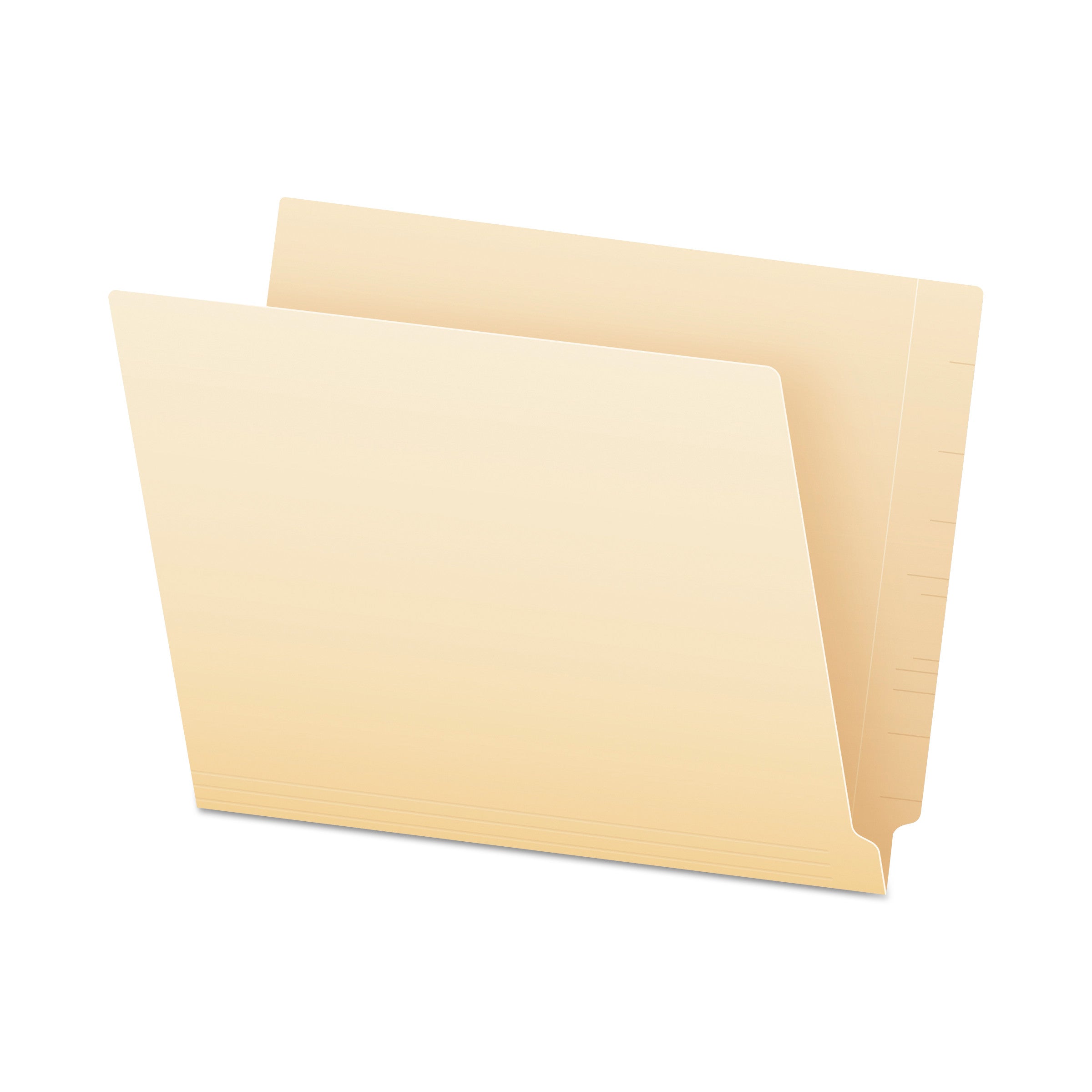 SmartShield End Tab File Folders, Straight Tabs, Letter Size, Manila, 75/Box - 