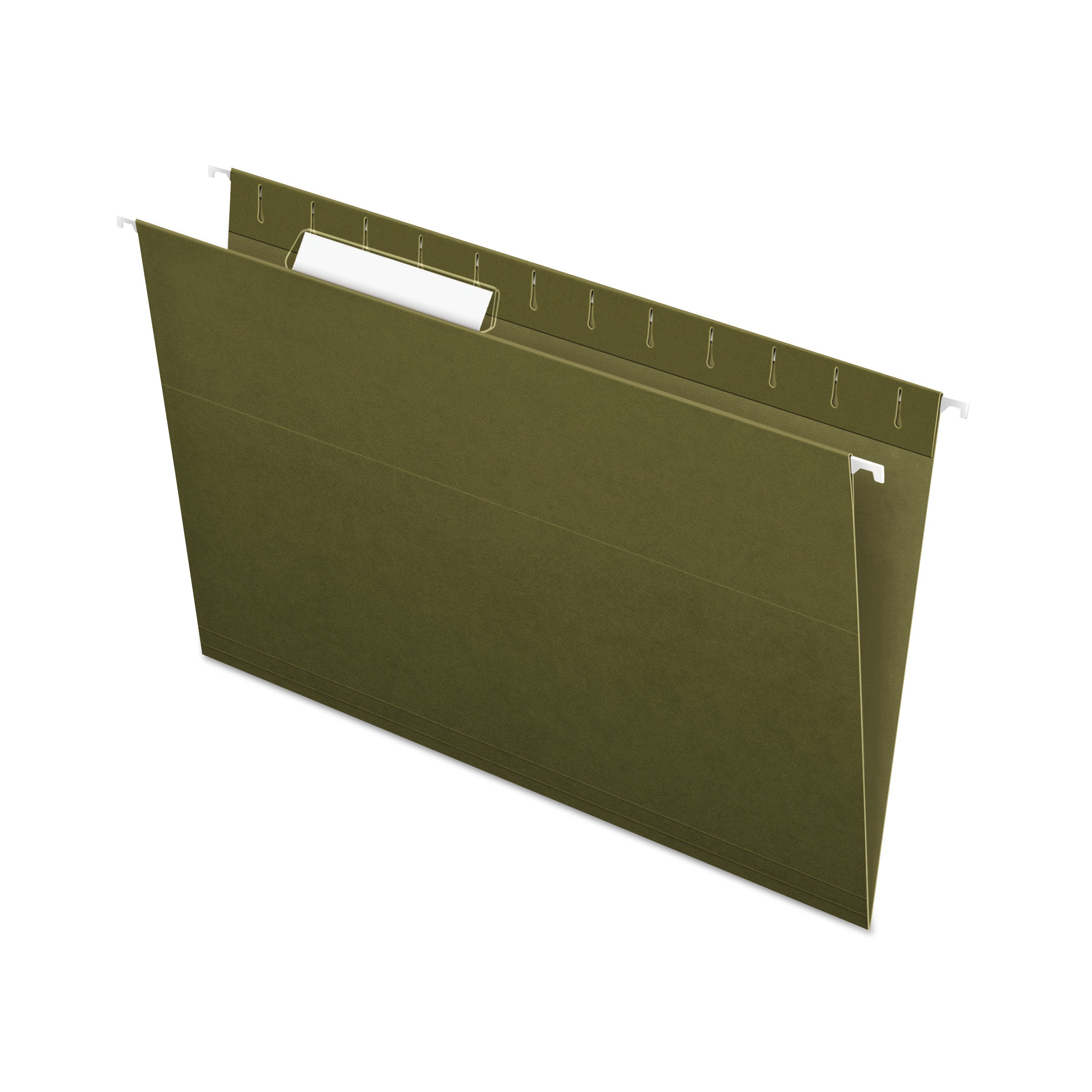 Standard Green Hanging Folders, Legal Size, 1/3-Cut Tabs, Standard Green, 25/Box - 