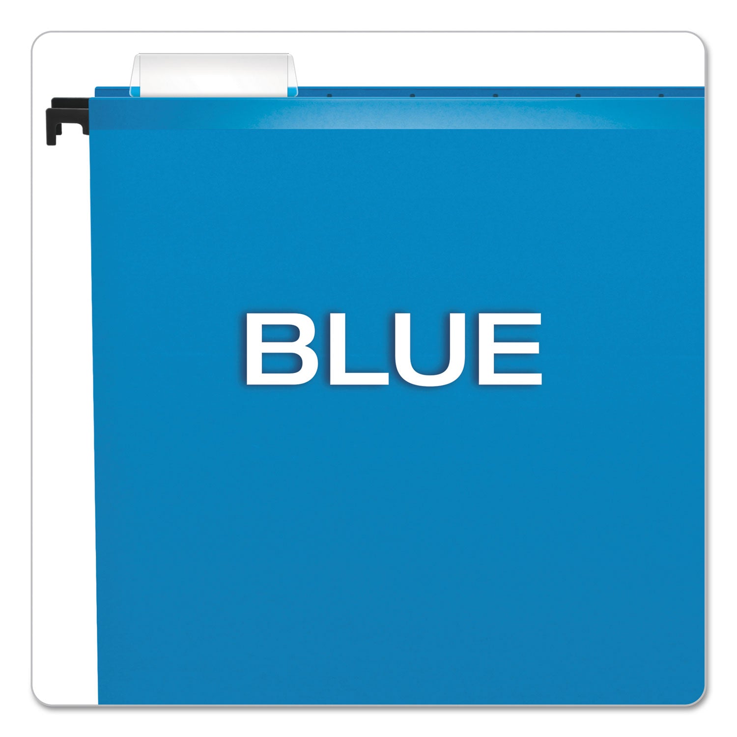 SureHook Hanging Folders, Legal Size, 1/5-Cut Tabs, Blue, 20/Box - 