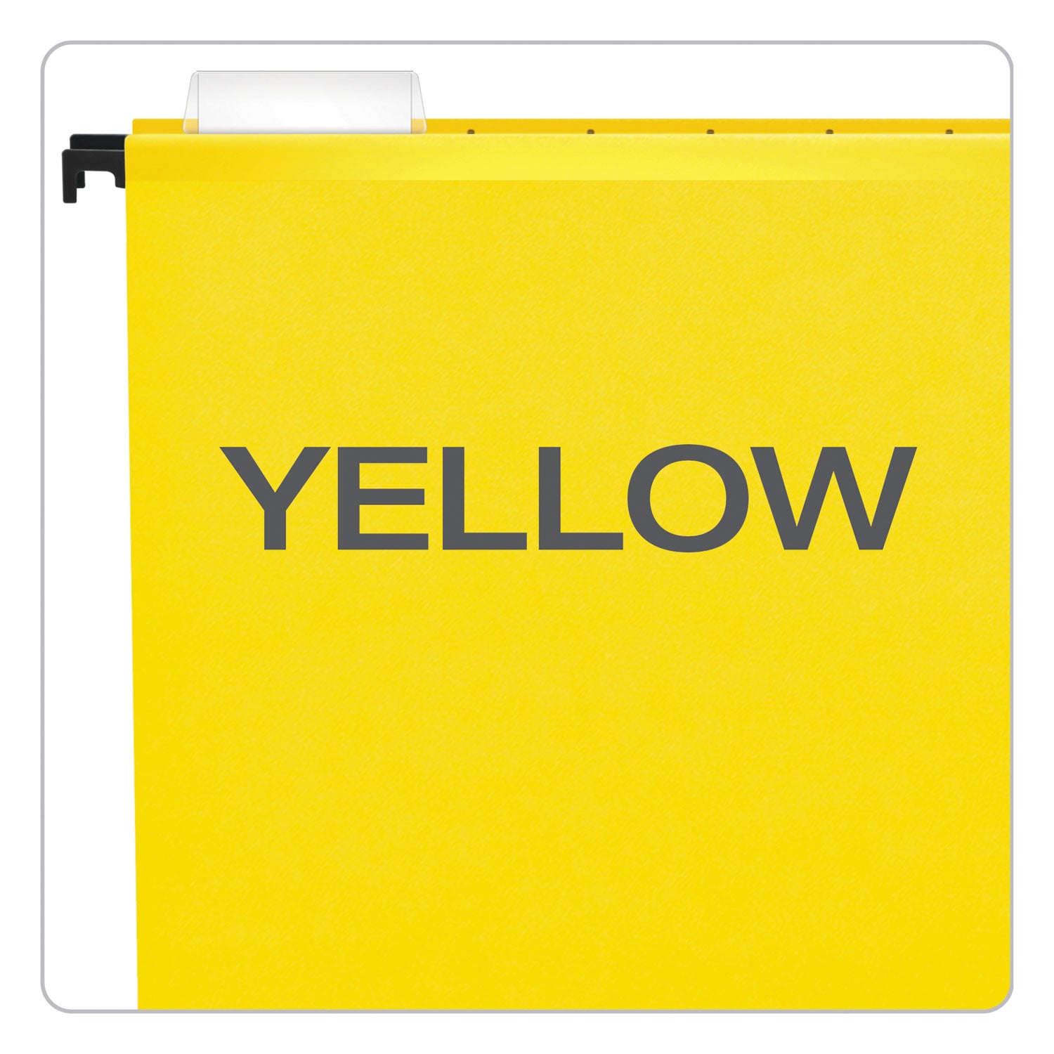 SureHook Hanging Folders, Legal Size, 1/5-Cut Tabs, Yellow, 20/Box - 