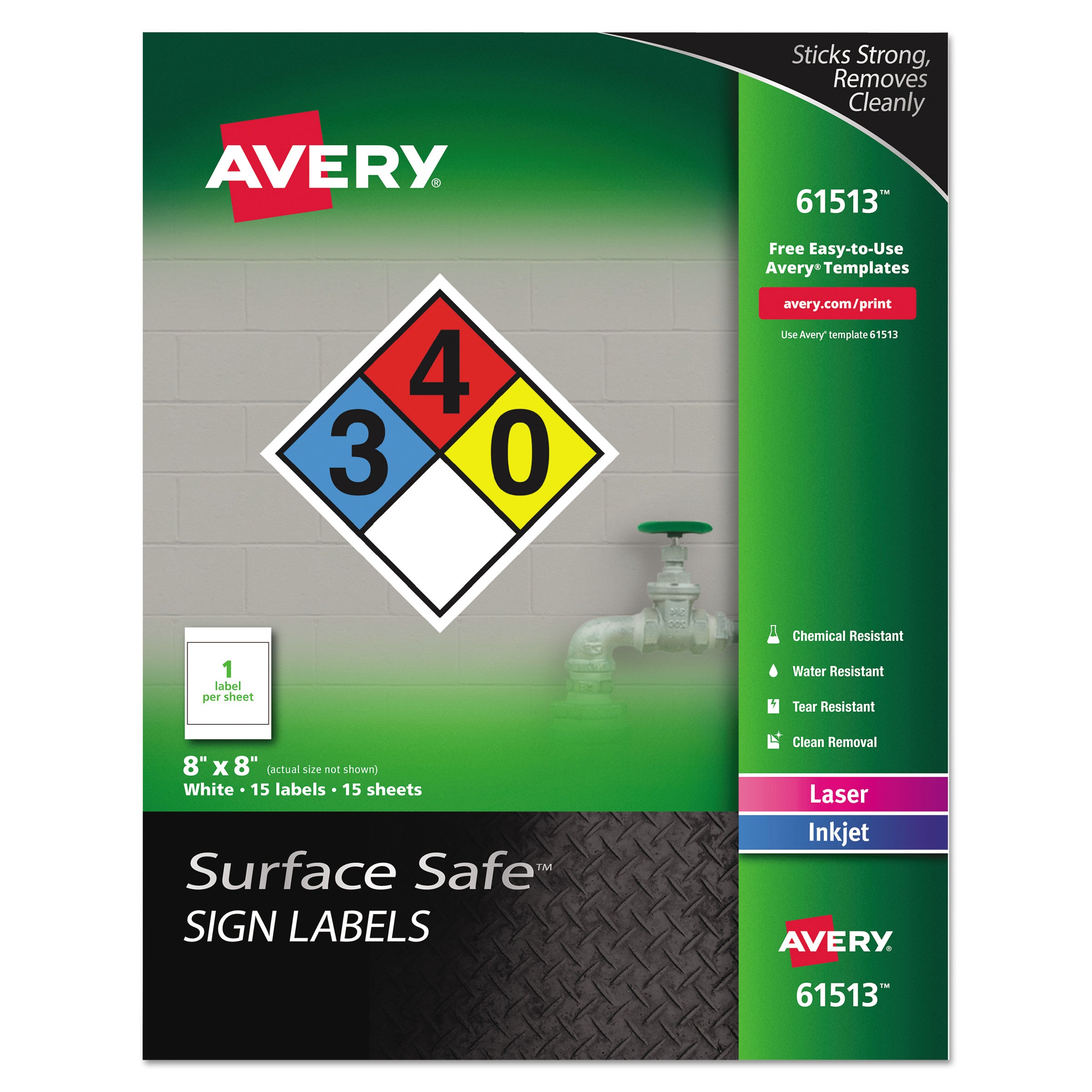 surface-safe-removable-label-safety-signs-inkjet-laser-printers-8-x-8-white-15-pack_ave61513 - 1