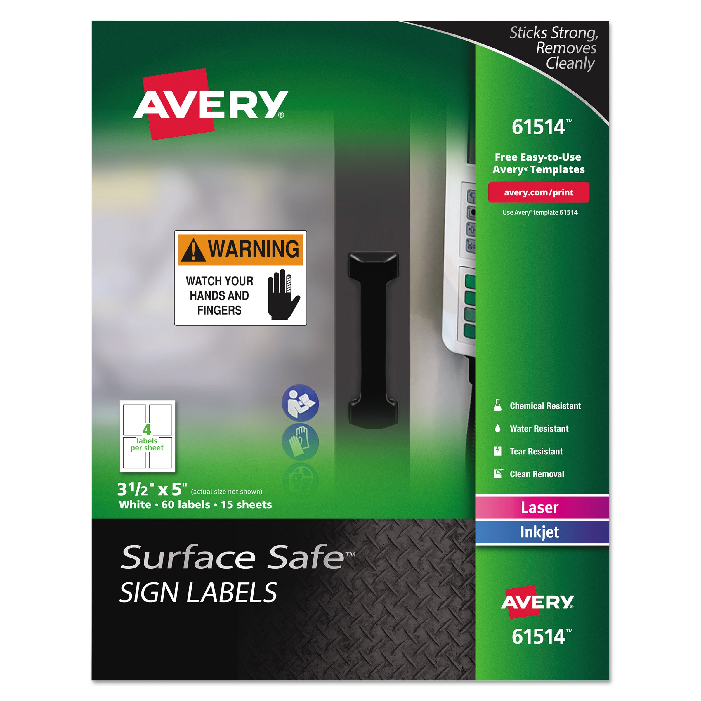 surface-safe-removable-label-safety-signs-inkjet-laser-printers-35-x-5-white-4-sheet-15-sheets-pack_ave61514 - 1