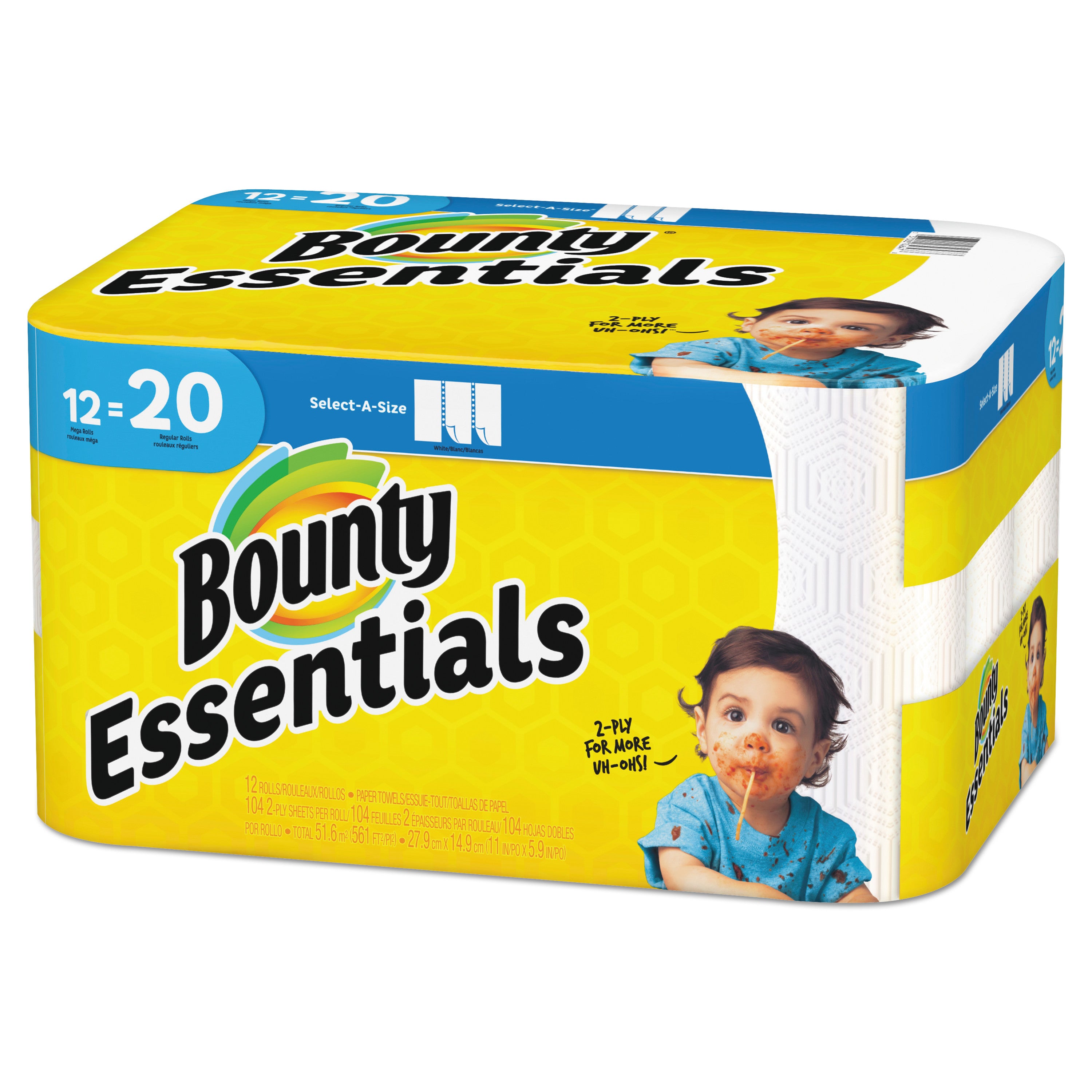 essentials-select-a-size-kitchen-roll-paper-towels-2-ply-104-sheets-roll-12-rolls-carton_pgc74647 - 1