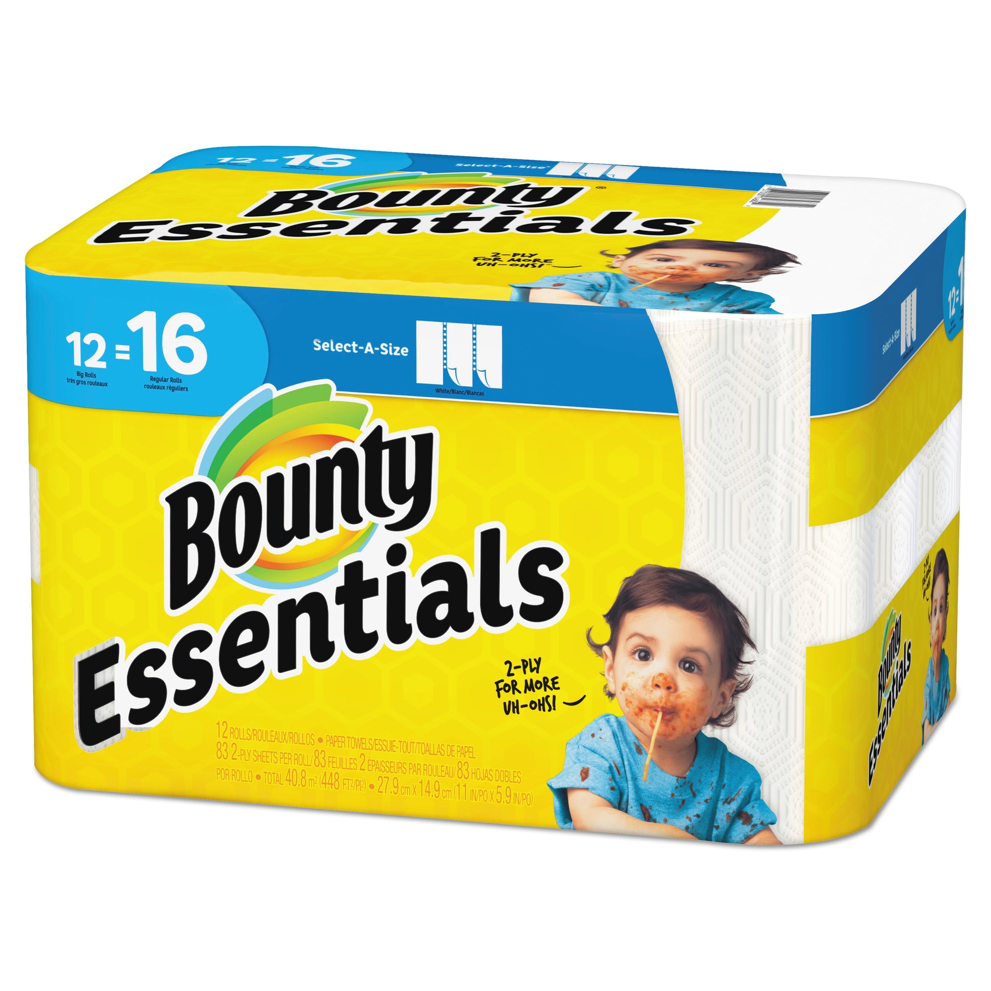 essentials-select-a-size-kitchen-roll-paper-towels-2-ply-83-sheets-roll-12-rolls-carton_pgc74682 - 1