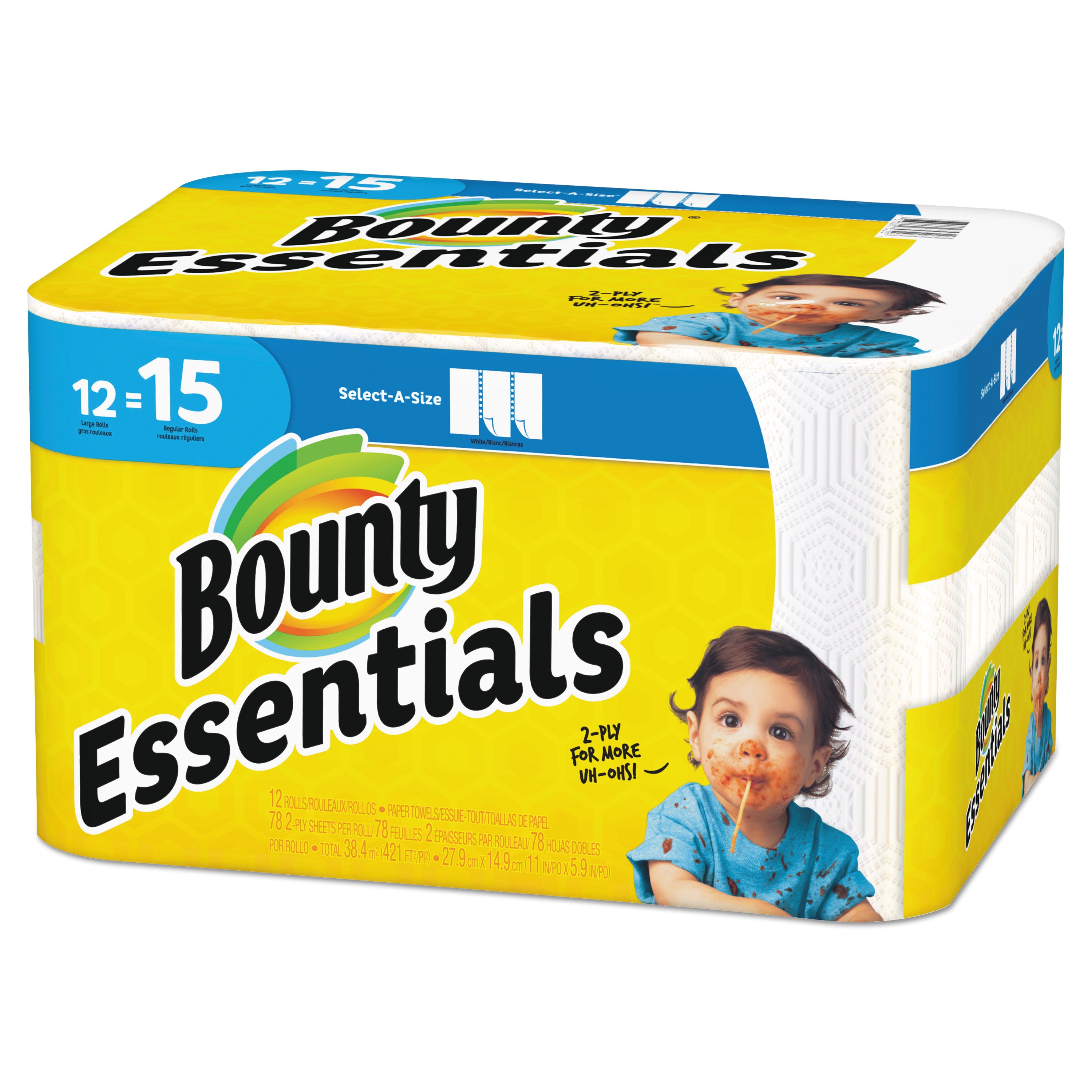 essentials-select-a-size-kitchen-roll-paper-towels-2-ply-78-sheets-roll-12-rolls-carton_pgc75720 - 1