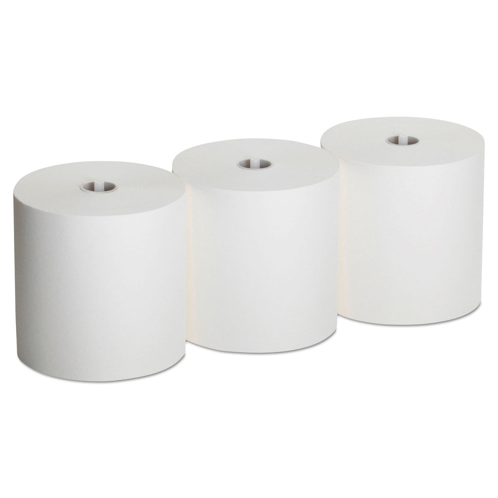 Pacific Blue Ultra High-Capacity Recycled Paper Towel Rolls - 7.87" x 1150 ft - White - Flexible - 3 Rolls Per Carton - 3 / Carton