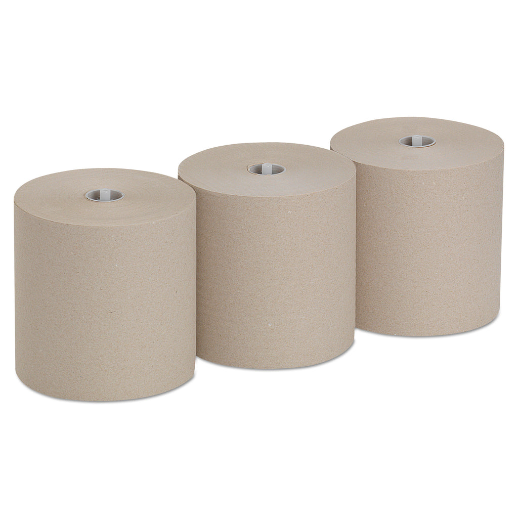 Pacific Blue Ultra High-Capacity Recycled Paper Towel Rolls - 7.87" x 1150 ft - Brown - Paper - Flexible, Chlorine-free - 3 Rolls Per Container - 3 / Carton