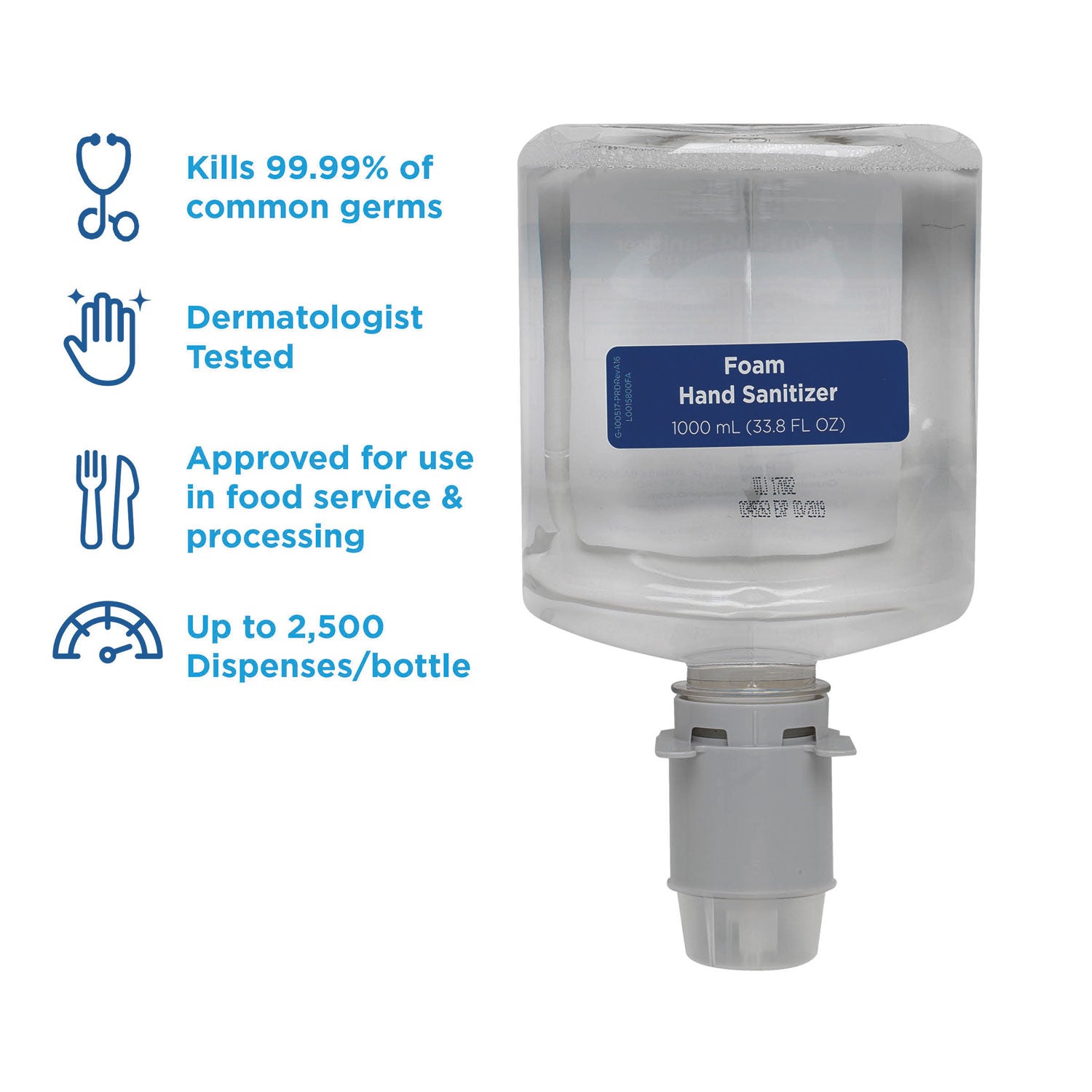 pacific-blue-ultra-foam-hand-sanitizer-refill-for-manual-dispensers-1000-ml-fragrance-free-4-carton_gpc43335 - 2